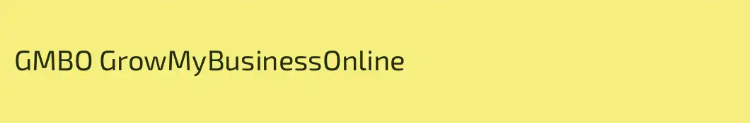 GMBO GrowMyBusinessOnline